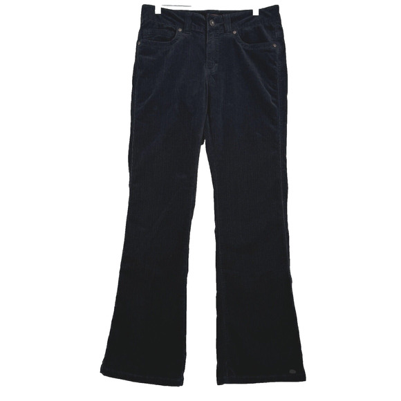 Lee Pants‎ Womens 10 Black Micro Corduroy Bootcut Neutral Everyday Casual Grunge - Picture 1 of 9